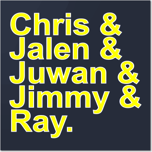 Michigan Wolverines Fab Five Posters and Art